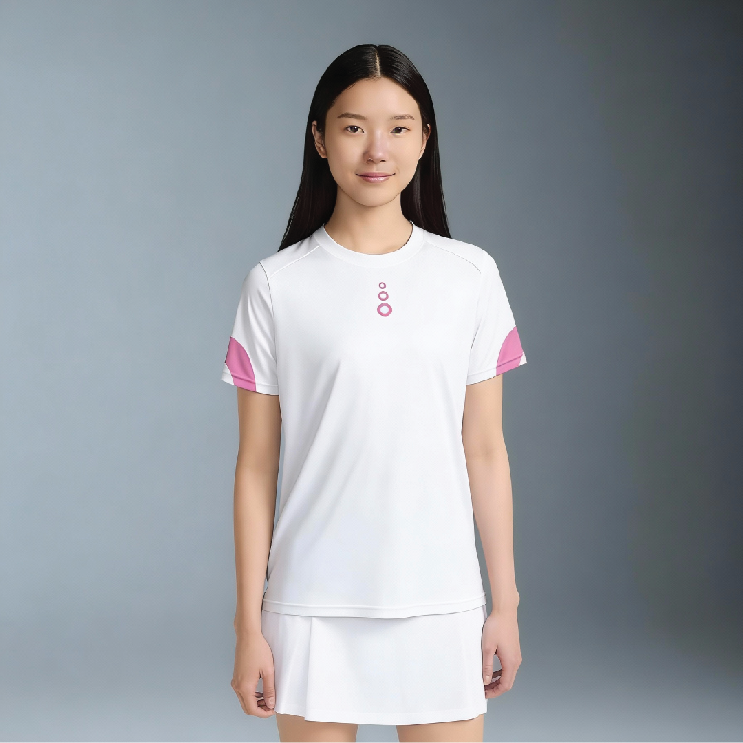Dots Essential-T Jersey T-Shirt Pria & Wanita - Kaos Olahraga, Tenis, Padel, Bulutangkis/Badminton, Running/Lari